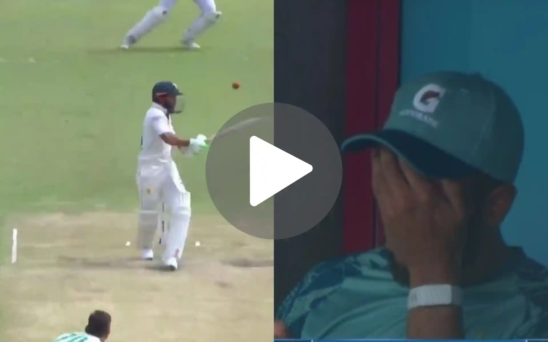 [Watch] Shan Masood Refuses To Watch As Rizwan Departs On Jansen's Worst Delivery